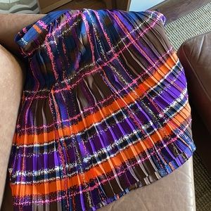 Mini pleat JCrew printed skirt